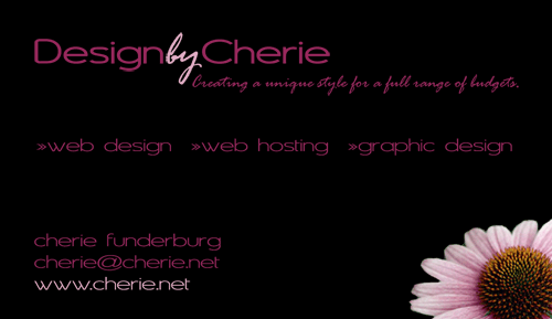 business card example